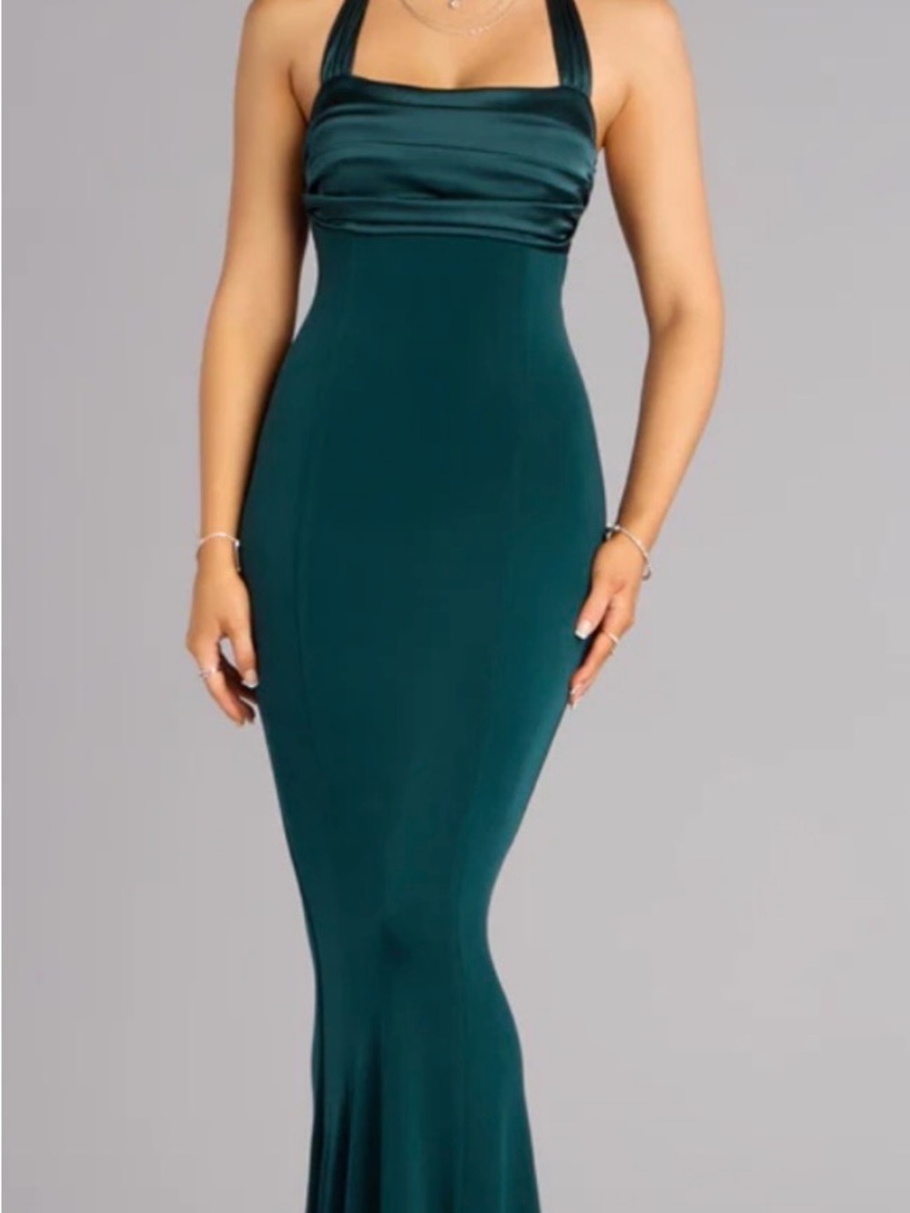 Emerald Halter Mermaid Evening Prom Dress - Windsor